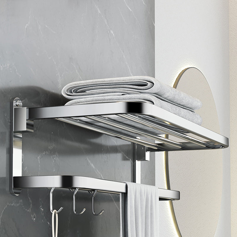 Avtoit | Polished Chrome Modern Bathroom Accessory Set in Stainless Steel with Bath Shelf/Towel Bar