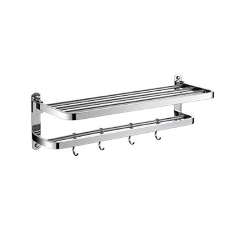 Avtoit | Polished Chrome Modern Bathroom Accessory Set in Stainless Steel with Bath Shelf/Towel Bar