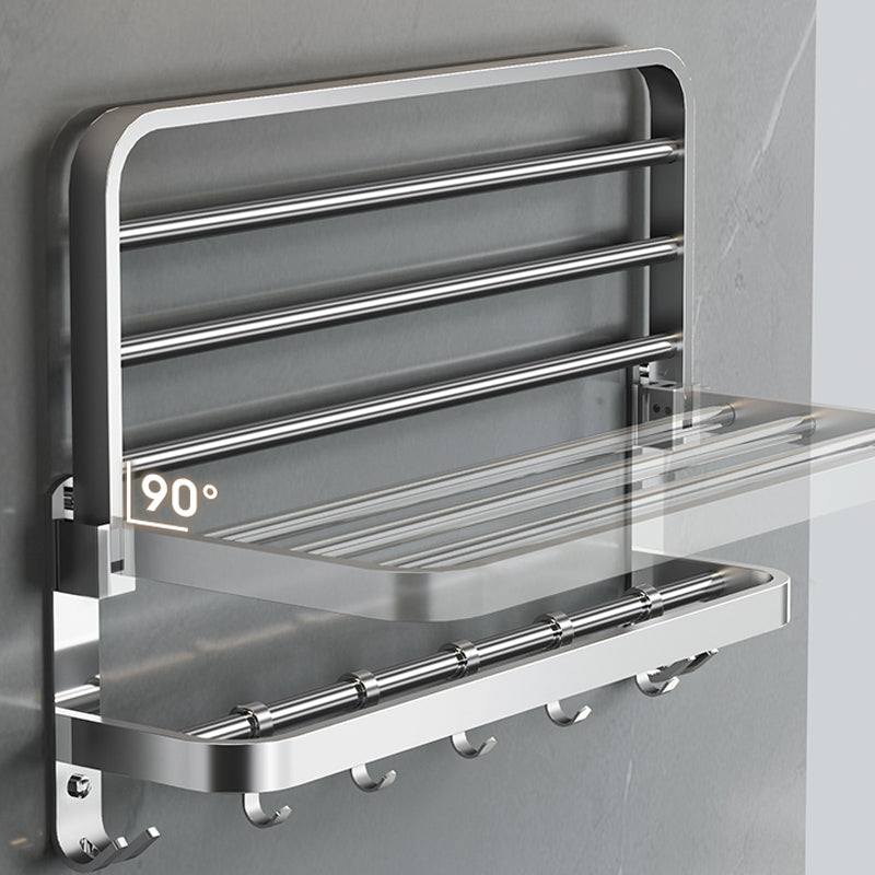Avtoit | Polished Chrome Modern Bathroom Accessory Set in Stainless Steel with Bath Shelf/Towel Bar