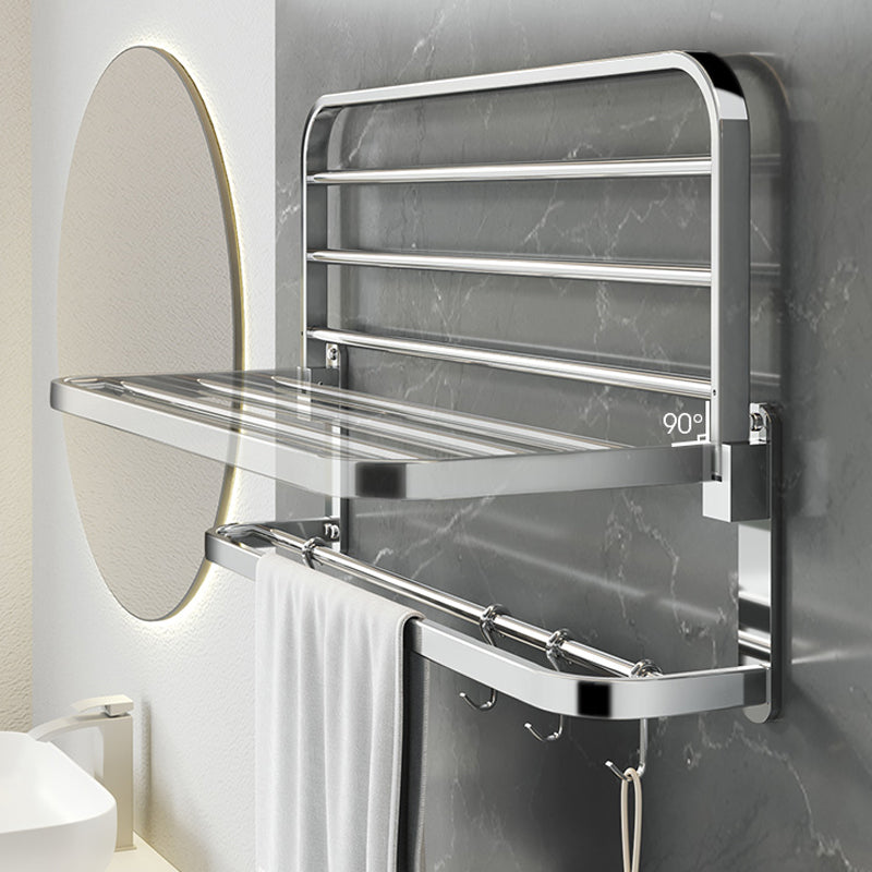 Avtoit | Polished Chrome Modern Bathroom Accessory Set in Stainless Steel with Bath Shelf/Towel Bar