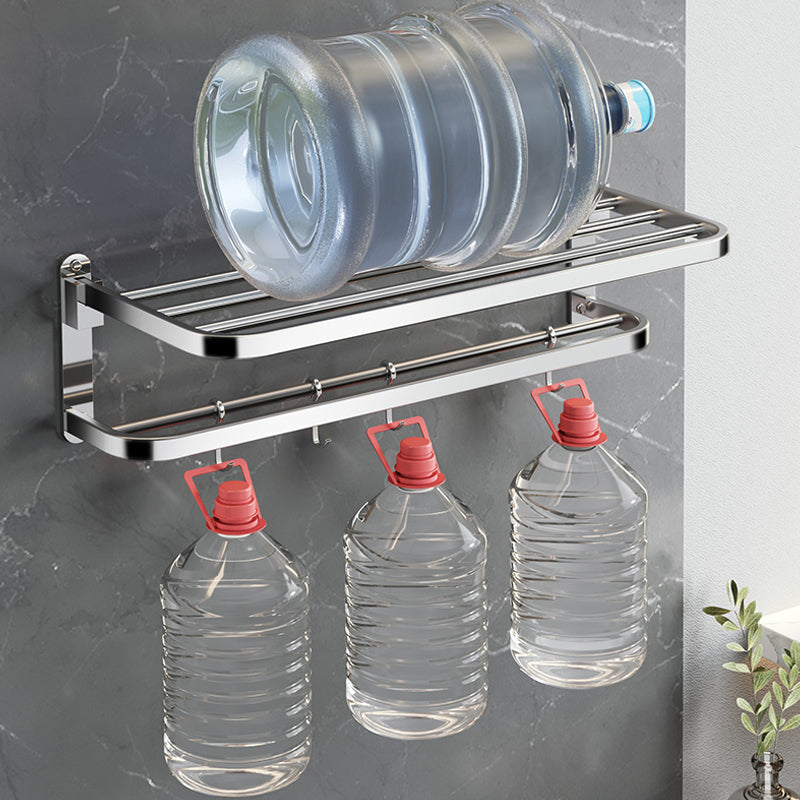 Avtoit | Polished Chrome Modern Bathroom Accessory Set in Stainless Steel with Bath Shelf/Towel Bar