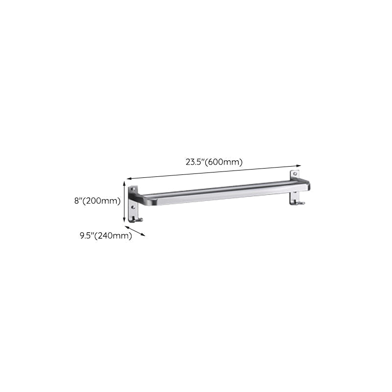 Avtoit | Polished Chrome Modern Bathroom Accessory Set in Stainless Steel with Bath Shelf/Towel Bar