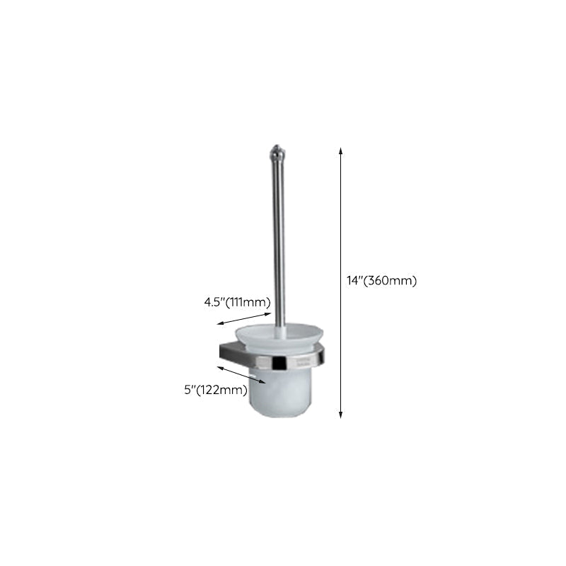 Avtoit | Polished Chrome Modern Bathroom Accessory Set in Stainless Steel with Bath Shelf/Towel Bar