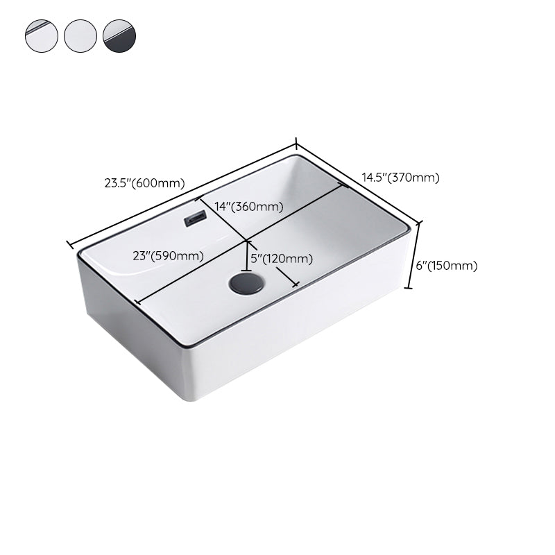 Avtoit | Modern porcelain floor washbasin Rectangular washbasin for the bathroom