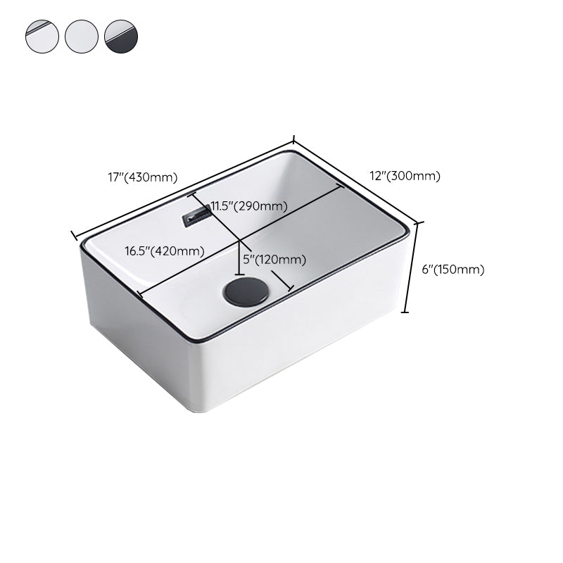 Avtoit | Modern porcelain floor washbasin Rectangular washbasin for the bathroom