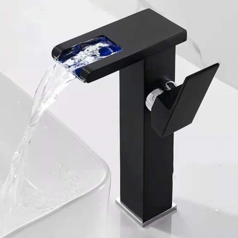 Avtoit | Single-Handle Basin Faucet 1-Hole Widely Used Bathroom Sink Faucet with LED Lighting