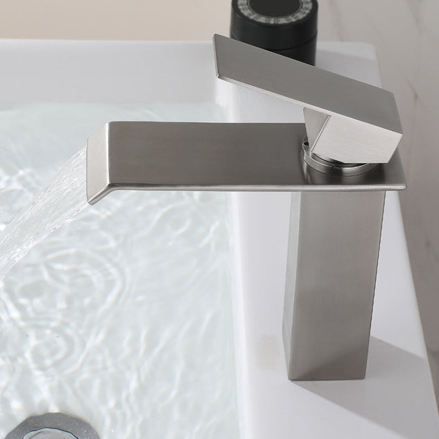 Avtoit | Industrial Faucets Faucet Stainless Steel Lever Handles Waterfall Spout Bathroom Faucet
