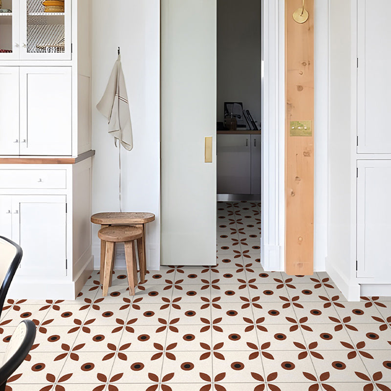 Avtoit | Indoor Vinyl floor floral pattern peel and stick waterproof square vinyl floor