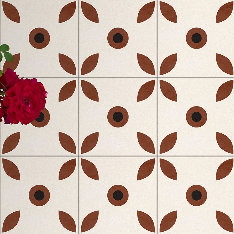 Avtoit | Indoor Vinyl floor floral pattern peel and stick waterproof square vinyl floor
