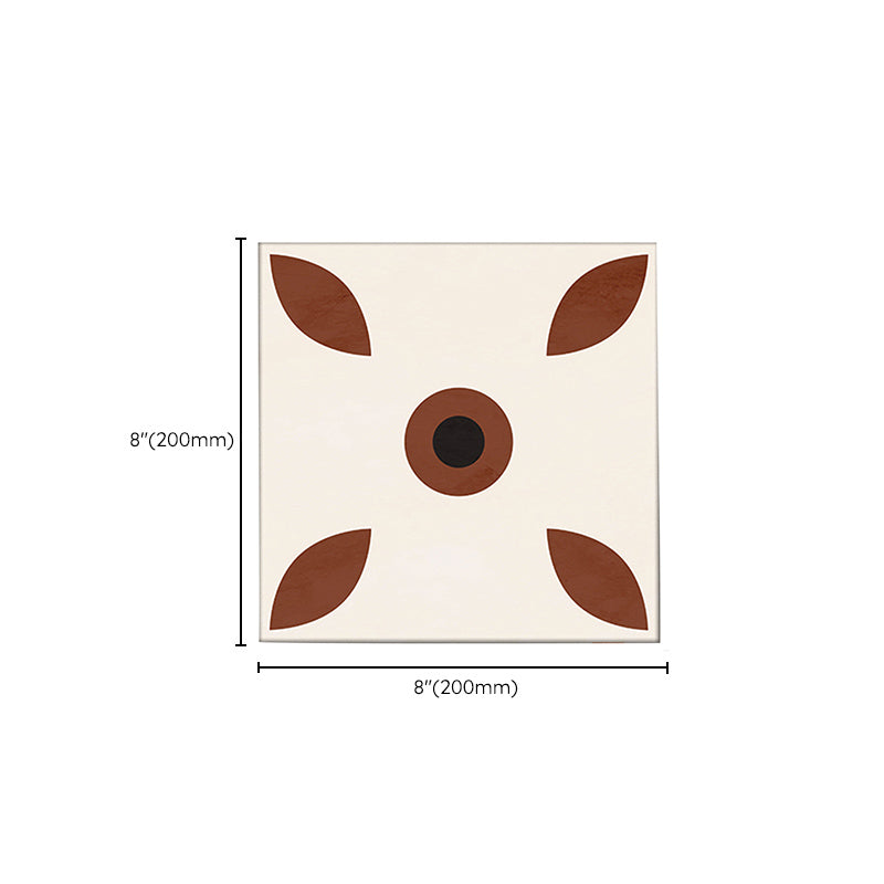 Avtoit | Indoor Vinyl floor floral pattern peel and stick waterproof square vinyl floor