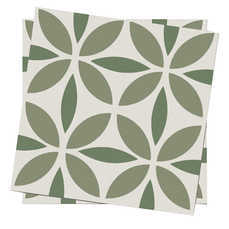 Avtoit | Indoor Vinyl Tiles Floral Pattern Peel and Stick Waterproof Square Vinyl Tile