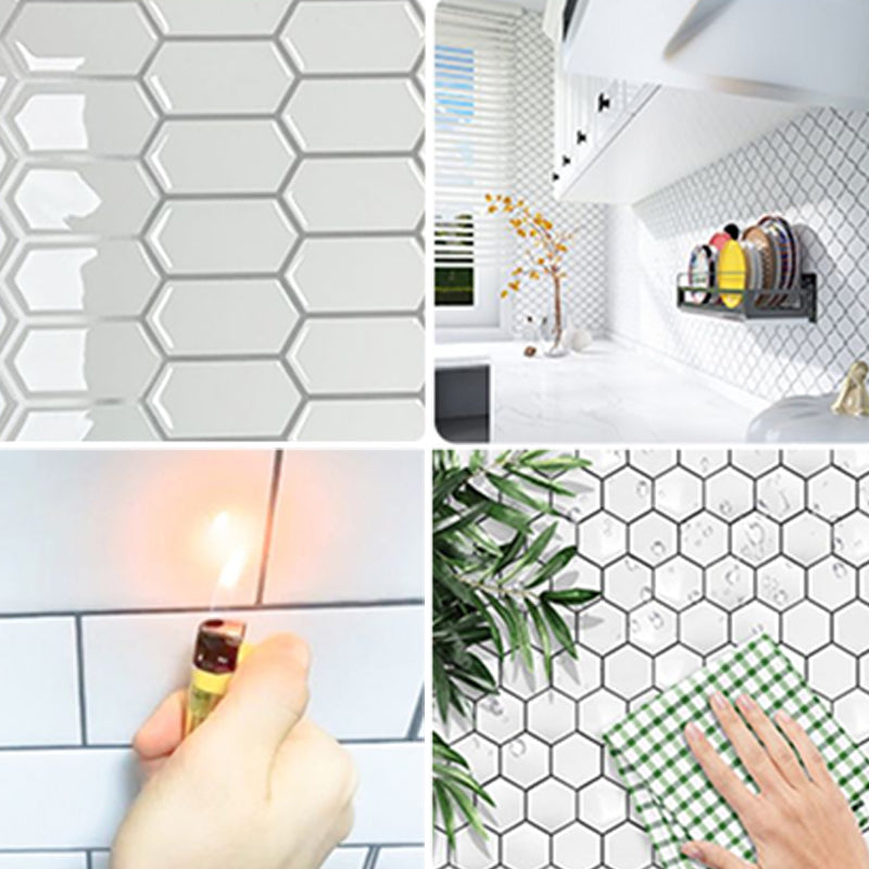 Avtoit | Peel and Stick Subway Tiles Waterproof Plastic Tile Rectangular Peel & Stick Tile for the Kitchen