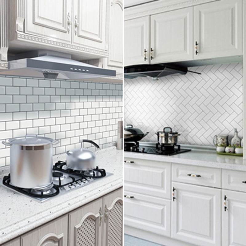 Avtoit | Peel and Stick Subway Tiles Waterproof Plastic Tile Rectangular Peel & Stick Tile for the Kitchen