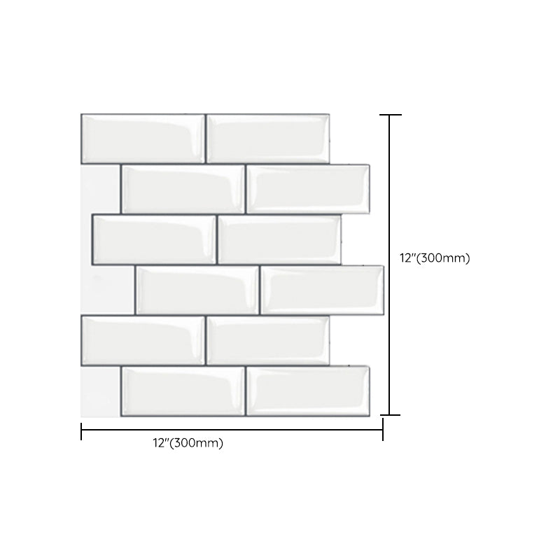 Avtoit | Peel and Stick Subway Tiles Waterproof Plastic Tile Rectangular Peel & Stick Tile for the Kitchen