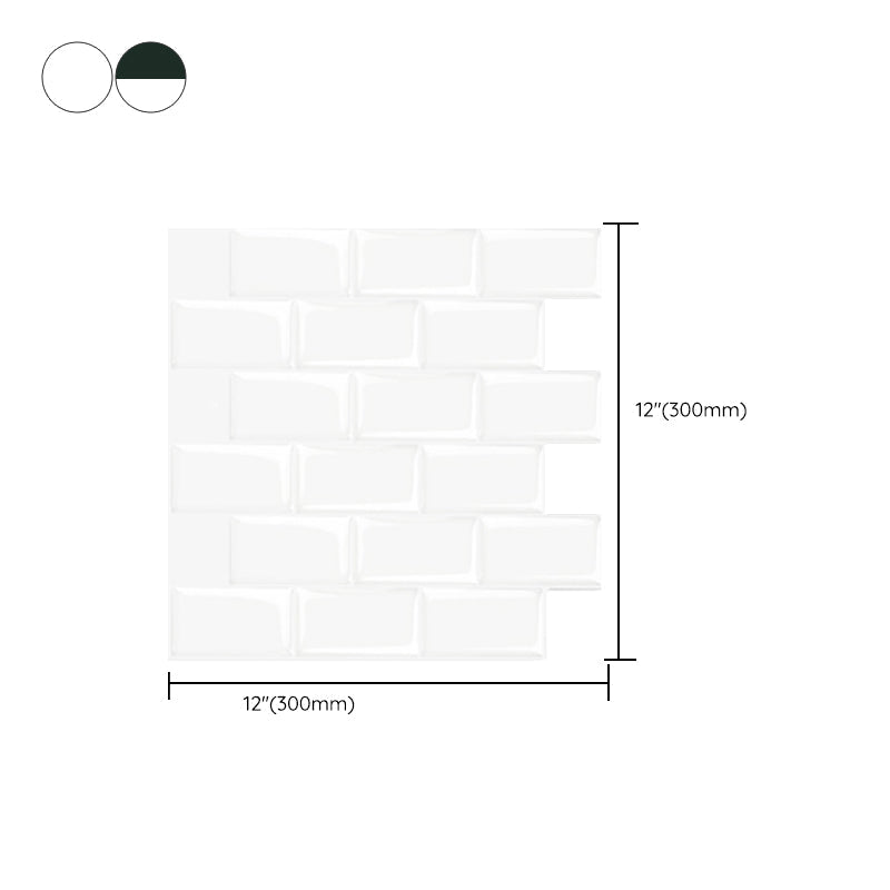 Avtoit | Peel and Stick Subway Tiles Waterproof Plastic Tile Rectangular Peel & Stick Tile for the Kitchen