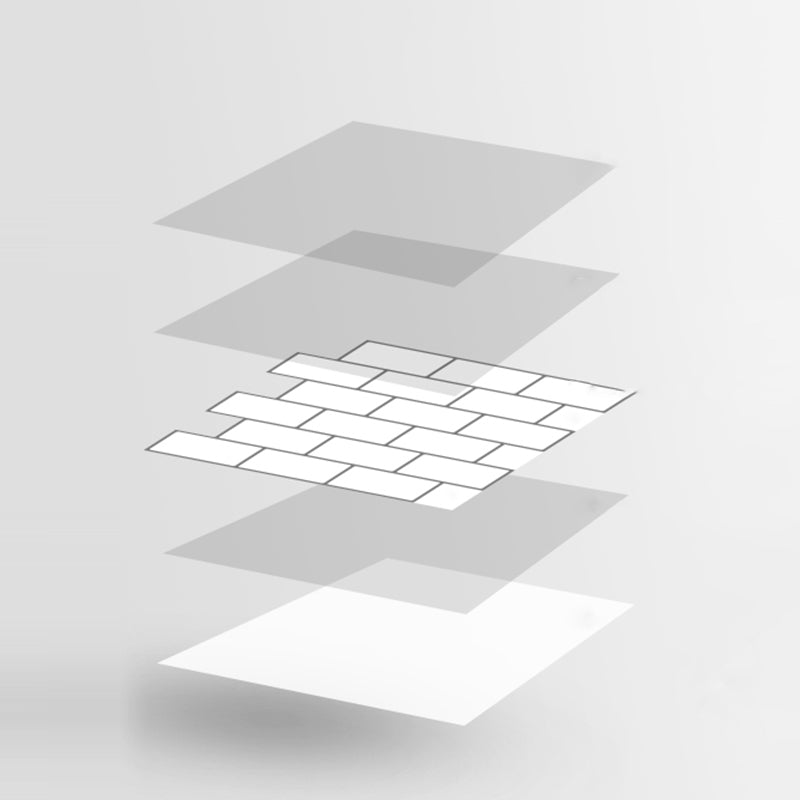 Avtoit | Peel & Stick Subway Tiles Plastic Stain Resistant Peel & Stick Subway Tiles 5-Pack
