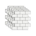 Avtoit | Peel & Stick Subway Tiles Plastic Stain Resistant Peel & Stick Subway Tiles 5-Pack