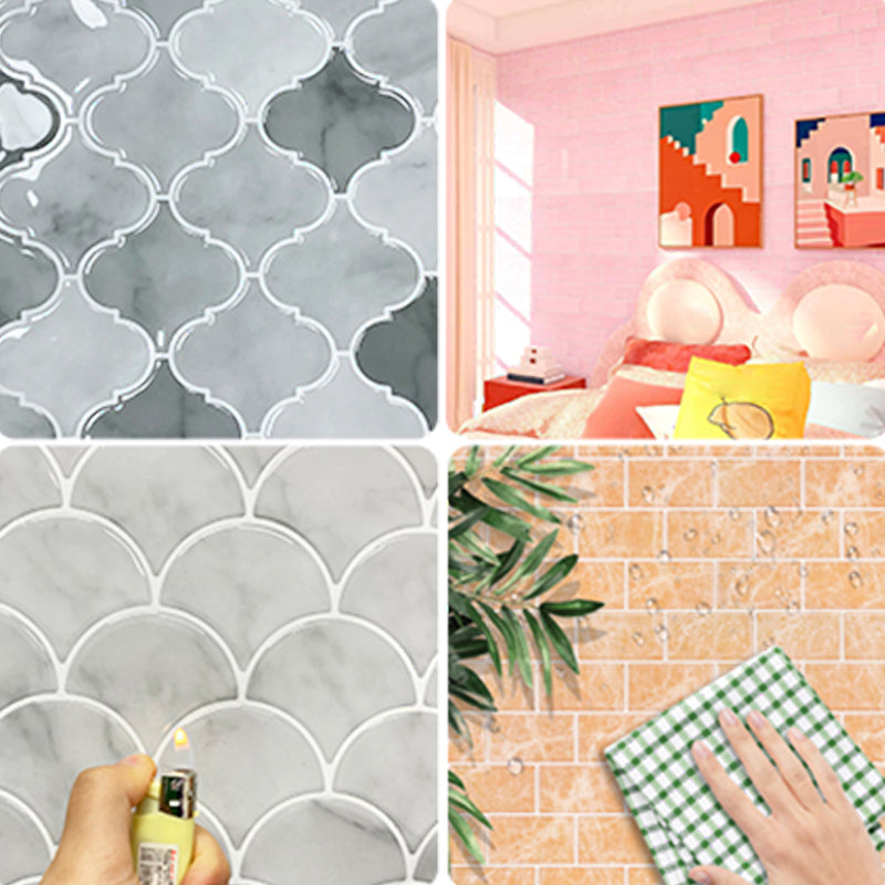 Avtoit | Peel & Stick Subway Tiles Plastic Stain Resistant Peel & Stick Subway Tiles 5-Pack