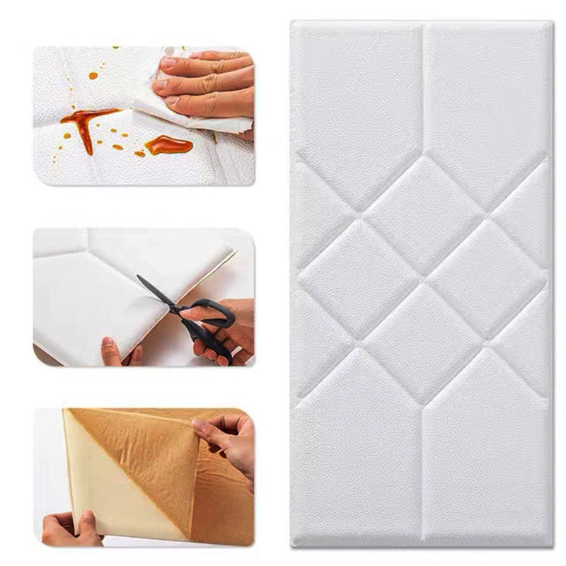 Avtoit | 3D Embossed Foam Wall Panel Living Room Waterproof Wall Panel