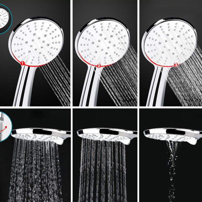 Avtoit | Silver Dual Shower Head 3 Settings Medium Flow Wall Mounted Shower Head