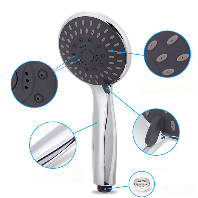Avtoit | Silver Dual Shower Head 3 Settings Medium Flow Wall Mounted Shower Head