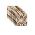 Avtoit | Square Indoor Vinyl Floor Peel and Stick Flower Pattern Waterproof Vinyl Floor