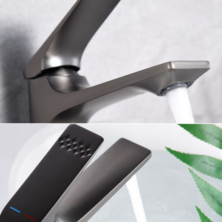 Avtoit | Modern Vessel Sink Faucet Copper Lever Handle Low Arc Vessel Faucet for the Bathroom