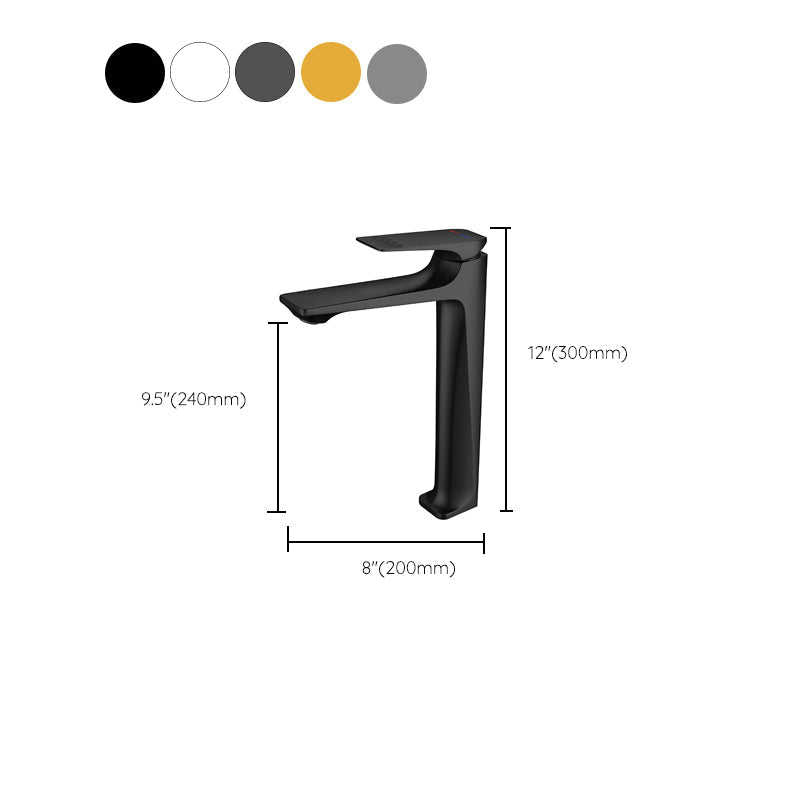 Avtoit | Modern Vessel Sink Faucet Copper Lever Handle Low Arc Vessel Faucet for the Bathroom