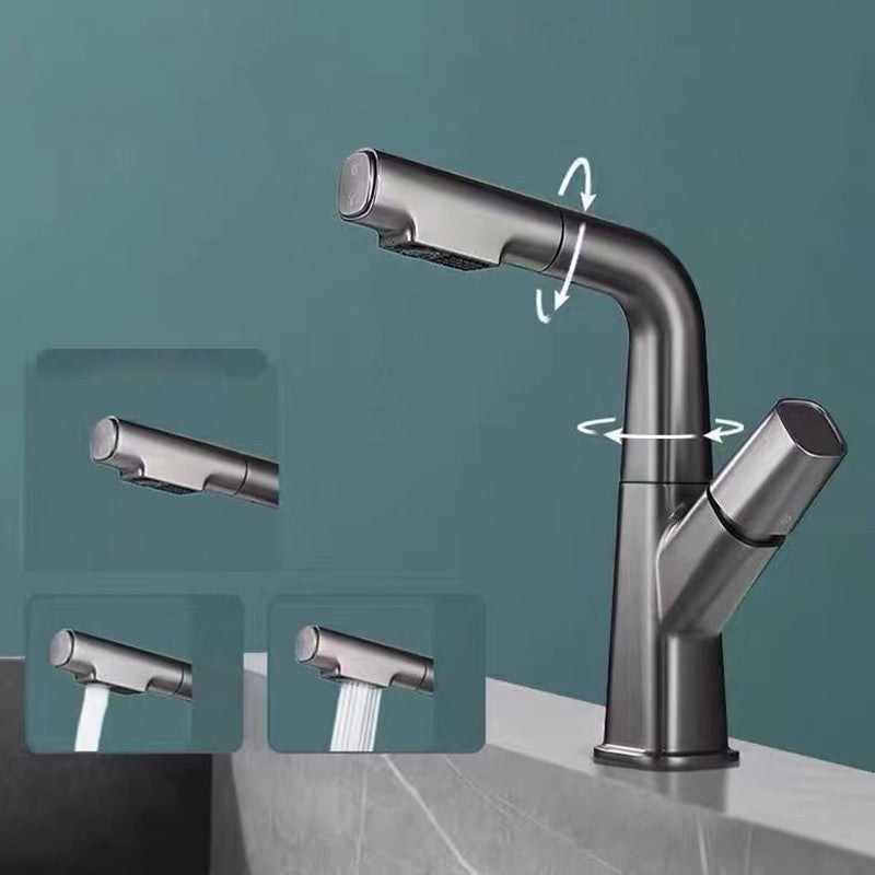 Avtoit | Modern Centerset Bathroom Faucet Solid Color Copper Sink Faucet