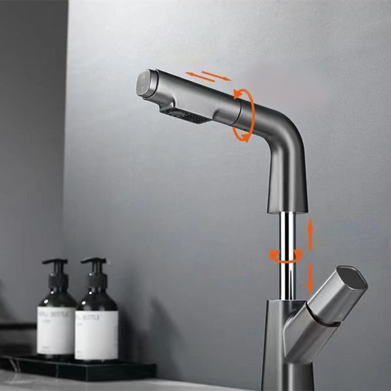 Avtoit | Modern Centerset Bathroom Faucet Solid Color Copper Sink Faucet