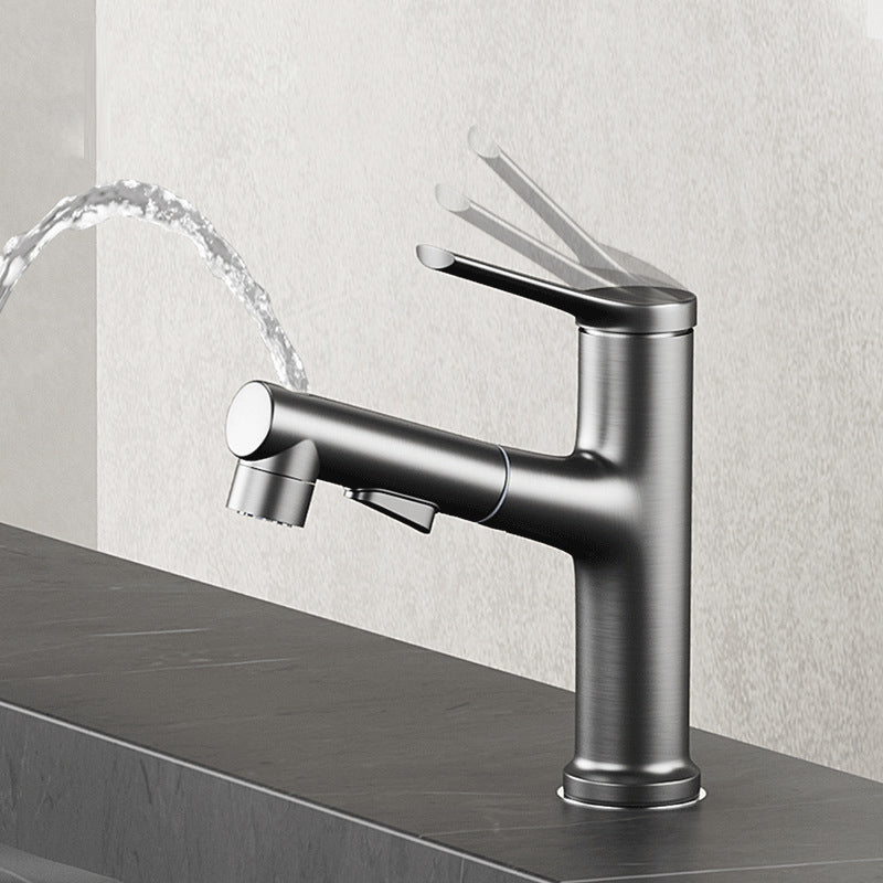 Avtoit | Modern Center Set Faucet Copper Center Set Vanity Faucet for Bathroom