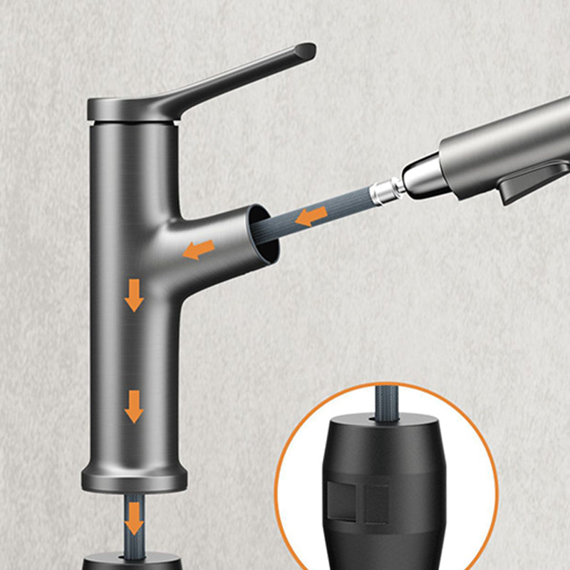 Avtoit | Modern Center Set Faucet Copper Center Set Vanity Faucet for Bathroom