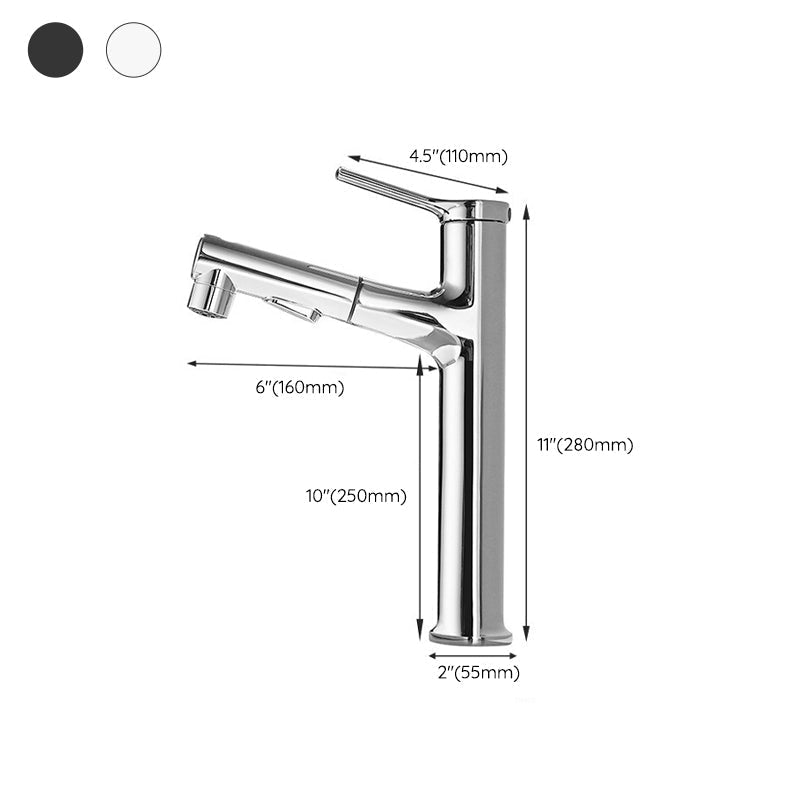 Avtoit | Modern Center Set Faucet Copper Center Set Vanity Faucet for Bathroom