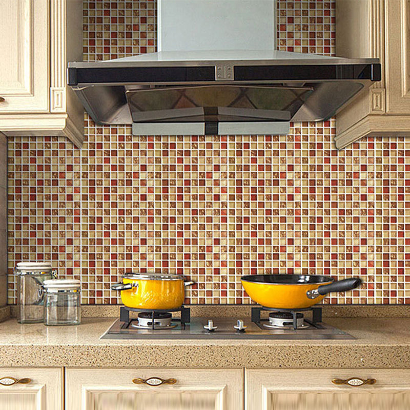Avtoit | Peel and Stick Mosaic Tile Waterproof Square Peel and Stick Tile for the Kitchen 20-Pack