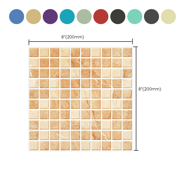 Avtoit | Peel and Stick Mosaic Tile Waterproof Square Peel and Stick Tile for the Kitchen 20-Pack