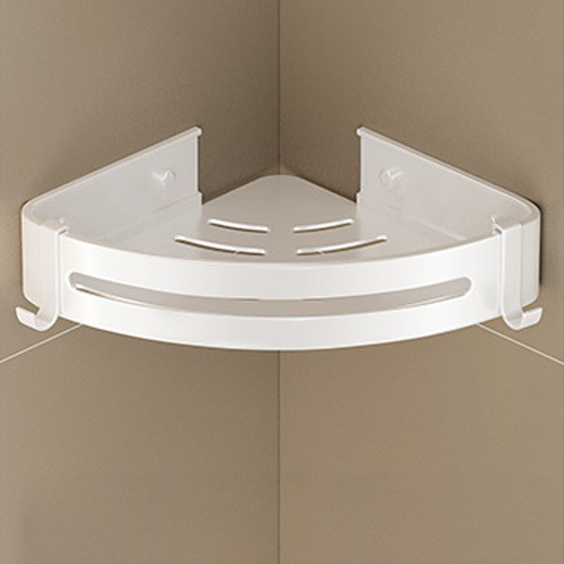 Avtoit | Modern white finish bathroom shelf rectangular & triangular bathroom hardware set
