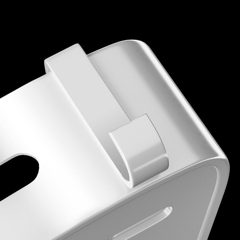 Avtoit | Modern white finish bathroom shelf rectangular & triangular bathroom hardware set