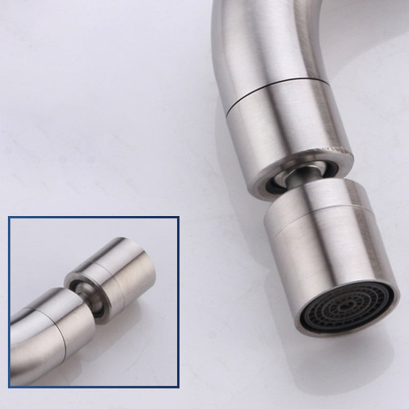 Avtoit | Contemporary Wall-Mounted Bathroom Faucet Cross Handles Stainless Steel Faucet