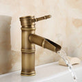 Avtoit | Country house vessel water tap brass lever handles waterfall outlet sink faucet