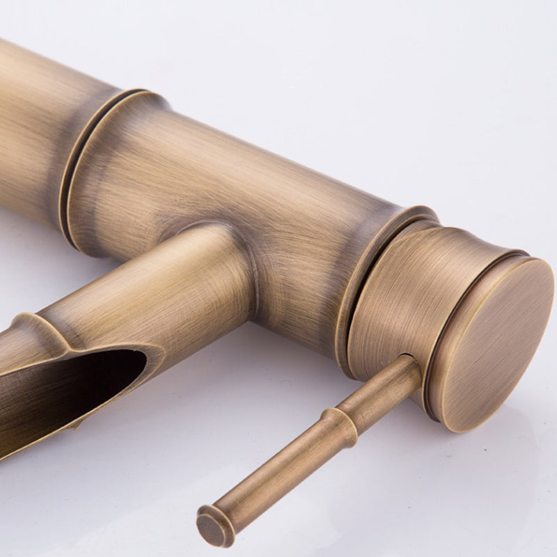 Avtoit | Country house vessel water tap brass lever handles waterfall outlet sink faucet