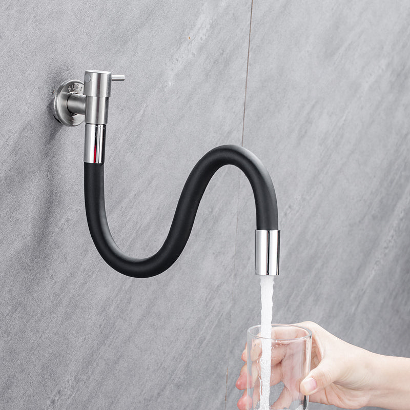 Avtoit | Contemporary wall-mounted bathroom faucet with lever handles made of stainless steel