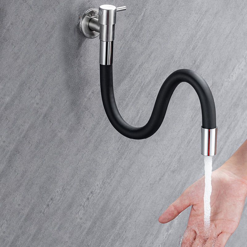 Avtoit | Contemporary wall-mounted bathroom faucet with lever handles made of stainless steel