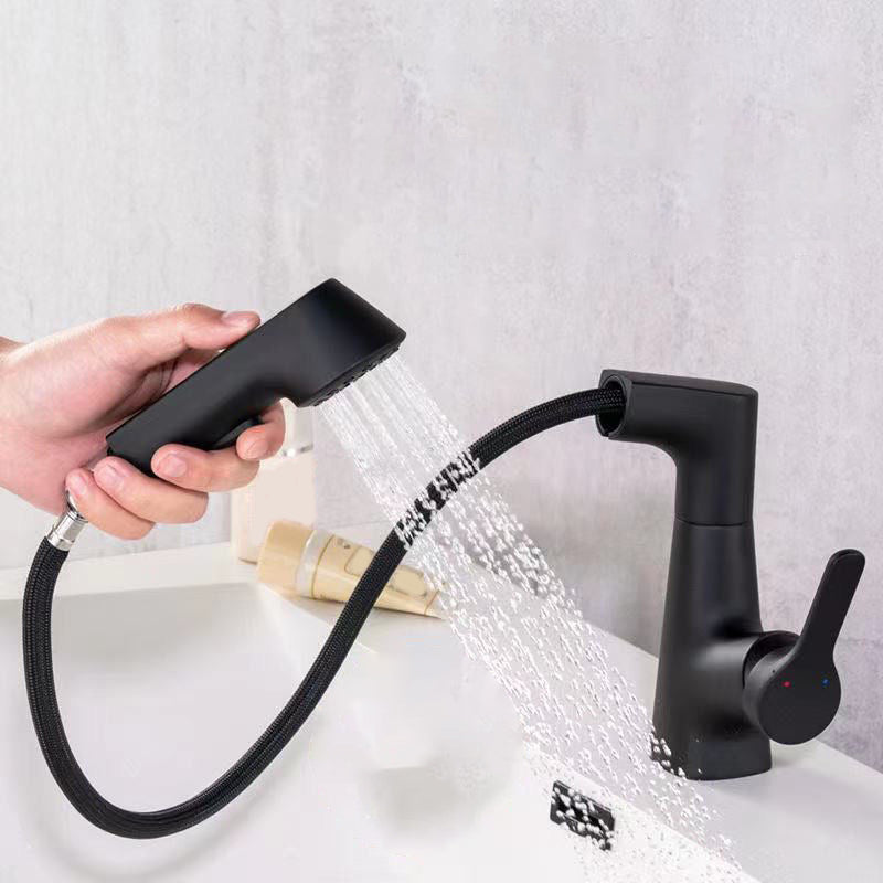 Avtoit | Contemporary Sink Faucet Plian Low Arc Brass Centerset Sink Faucet