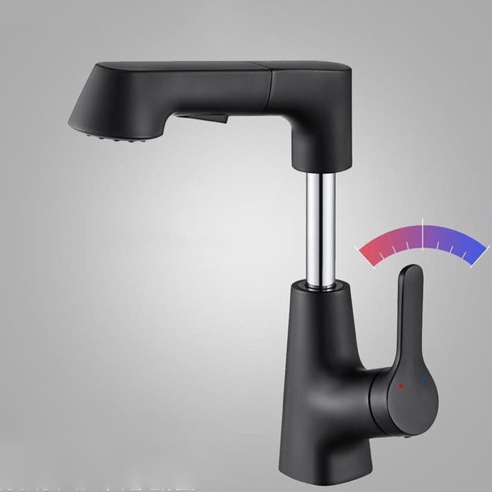Avtoit | Contemporary Sink Faucet Plian Low Arc Brass Centerset Sink Faucet