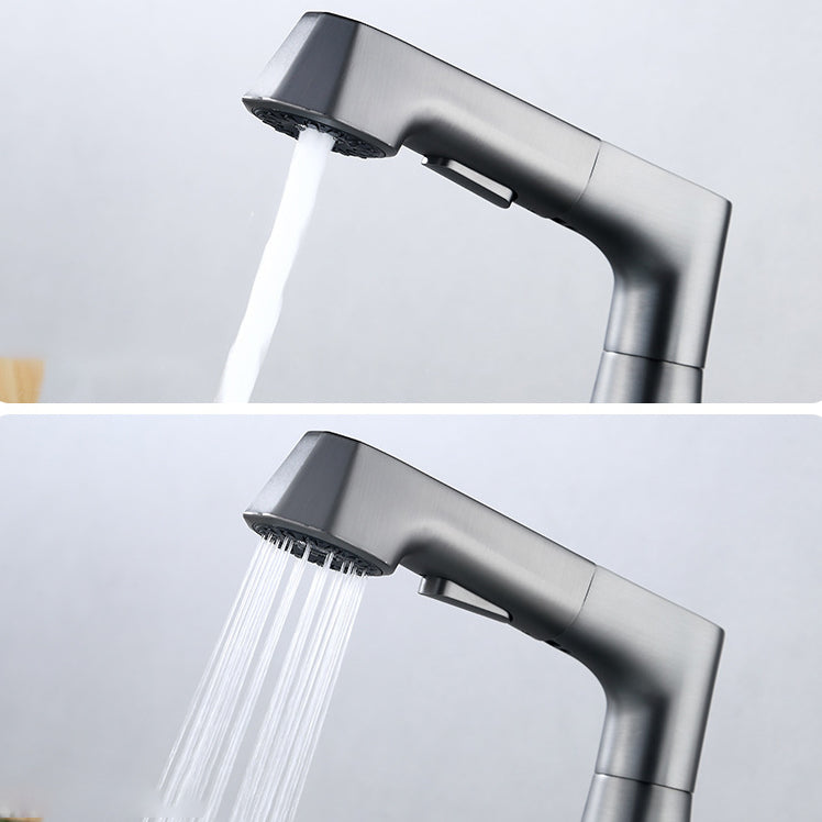 Avtoit | Contemporary Sink Faucet Plian Low Arc Brass Centerset Sink Faucet