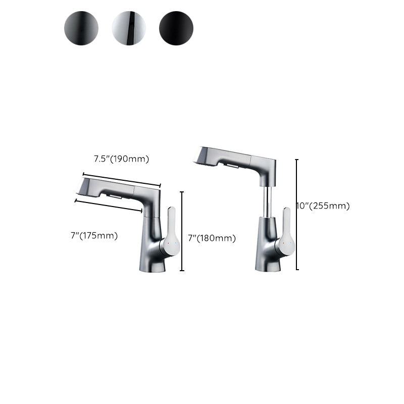 Avtoit | Contemporary Sink Faucet Plian Low Arc Brass Centerset Sink Faucet