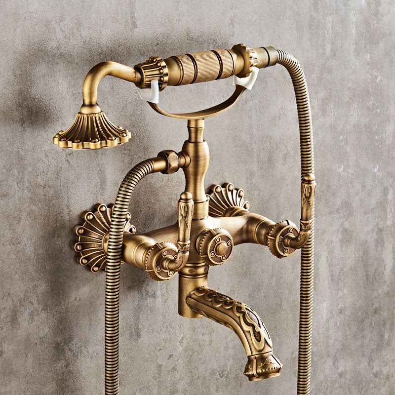 Avtoit | Wall Mounted Metal Freestanding Bathtub Filler Copper Freestanding Faucet