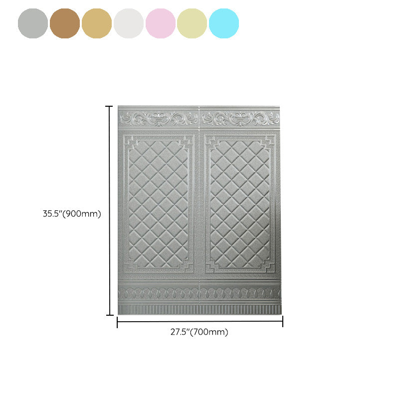 Avtoit | Glam Style Wall Cladding Living Room Peel and Stick 3D Embossed Waterproof Wall Cladding