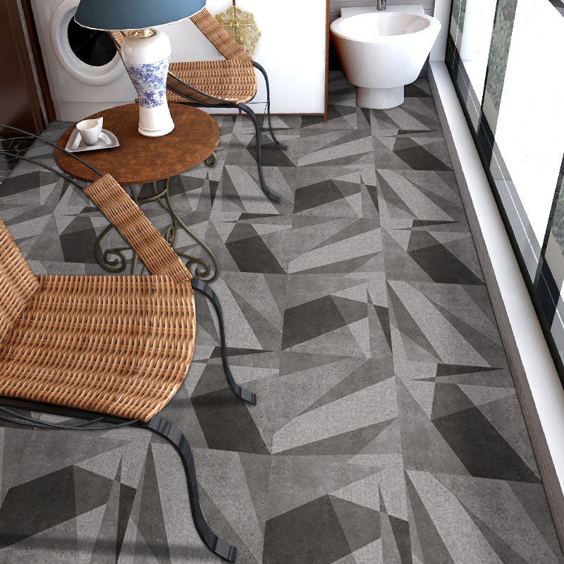 Avtoit | Peel and Stick Vinyl Flooring High Gloss PVC Floor Covering with Square Edge