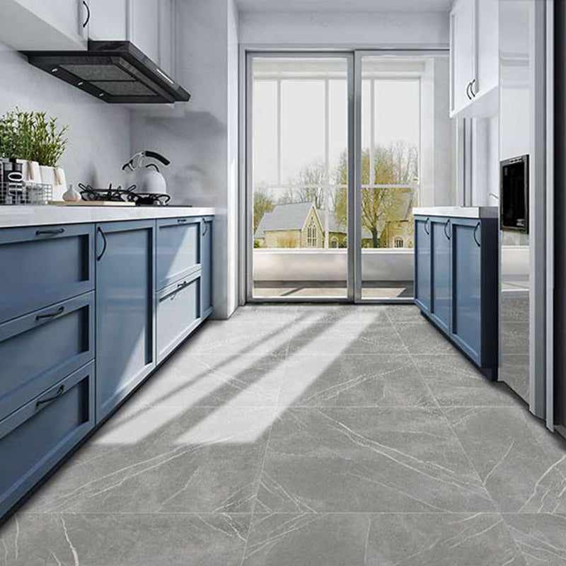Avtoit | Peel and Stick Vinyl Flooring High Gloss PVC Floor Covering with Square Edge